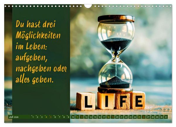 Produktbild: Im Flow der Zeit - im Hier und Jetzt (Wandkalender 2026 DIN A3 quer), CALVENDO Monatskalender