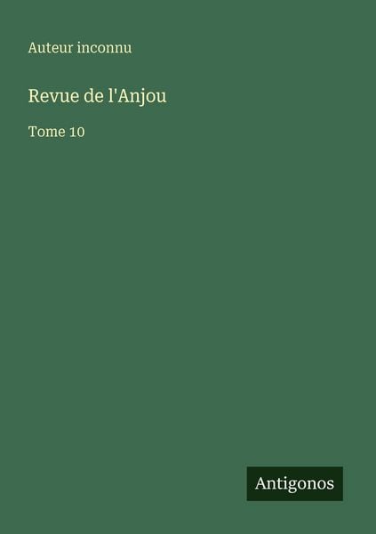 Produktbild: Revue de l'Anjou