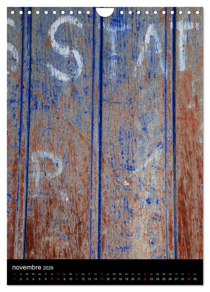 Produktbild: Les couleurs du temps sur le bois (Calendrier mural 2026 DIN A4 horizontal), CALVENDO calendrier mensuel
