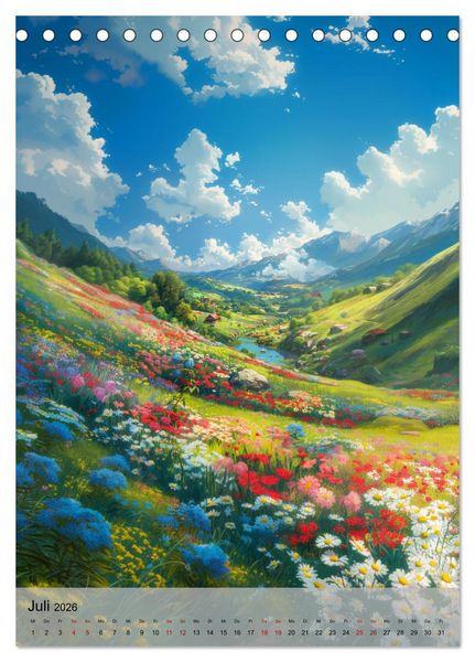 Produktbild: Immer wieder Anime (Tischkalender 2026 DIN A5 hoch), CALVENDO Monatskalender
