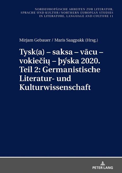 Produktbild: Tysk(a) &ndash; saksa &ndash; vācu &ndash; vokiečių &ndash; &thorn;&yacute;ska 2020. Teil 2: Germanistische Literatur- und Kulturwissenschaft