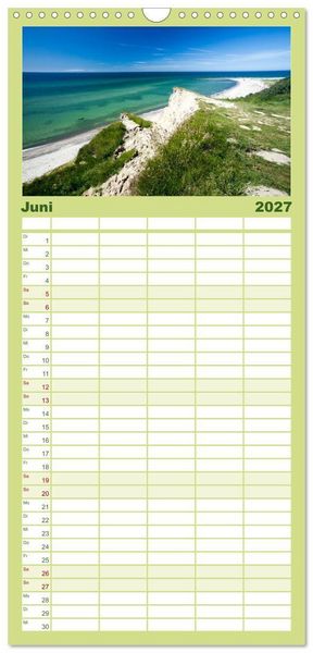 Produktbild: Familienplaner 2027 - Fischland-Dar&szlig;-Zingst - Momente einer Reise mit 5 Spalten (Wandkalender, 21 x 45 cm) CALVENDO
