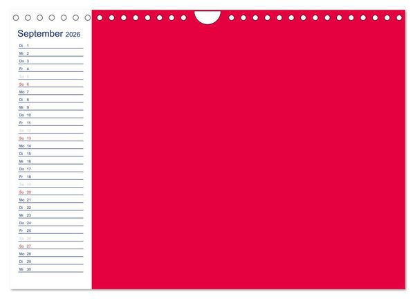 Produktbild: Farbiger Bastelkalender (Wandkalender 2026 DIN A4 quer), CALVENDO Monatskalender