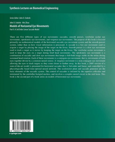 Produktbild: Models of Horizontal Eye Movements, Part II