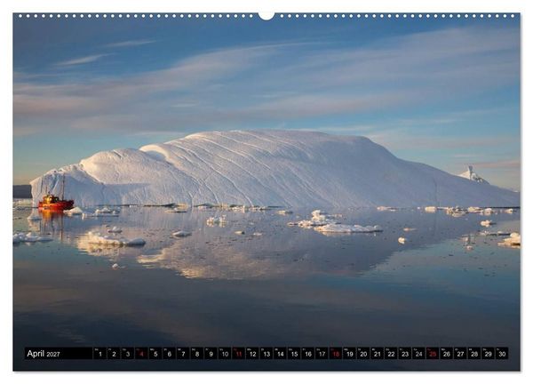 Produktbild: Ilulissat Eisfjord, Gr&ouml;nland. EIS - FORM UND LICHT (hochwertiger Premium Wandkalender 2027 DIN A2 quer), Kunstdruck in Hochglanz
