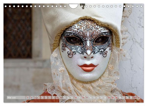 Produktbild: neunziggrad I photoart: venezia carnevale (Wandkalender 2026 DIN A4 quer), CALVENDO Monatskalender