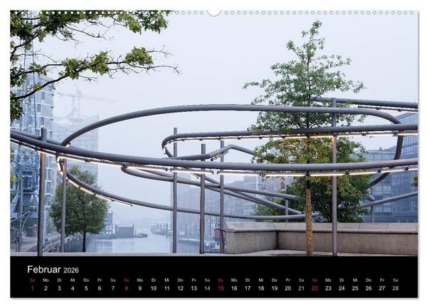 Produktbild: Hafencity Hamburg &ndash; die Perspektive (Wandkalender 2026 DIN A2 quer), CALVENDO Monatskalender