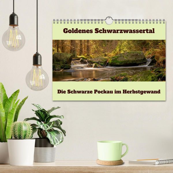 Produktbild: Die schwarze Pockau im Herbstgewand (Wandkalender 2026 DIN A4 quer), CALVENDO Monatskalender