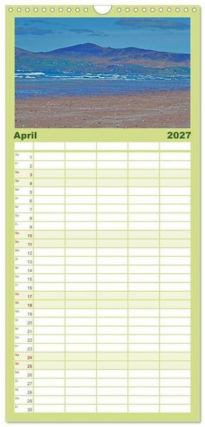 Produktbild: Familienplaner 2027 - Skellig Coast - Irlands sch&ouml;nste K&uuml;ste mit 5 Spalten (Wandkalender, 21 x 45 cm) CALVENDO