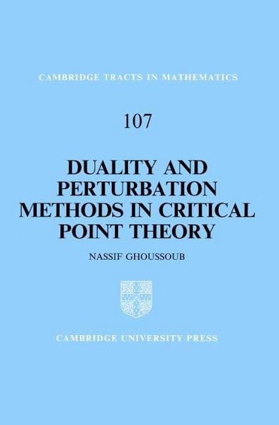 Produktbild: Duality and Perturbation Methods in Critical Point Theory
