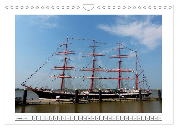 Produktbild: Segelspektakel in Bremerhaven. Die Sail (Wandkalender 2026 DIN A4 quer), CALVENDO Monatskalender