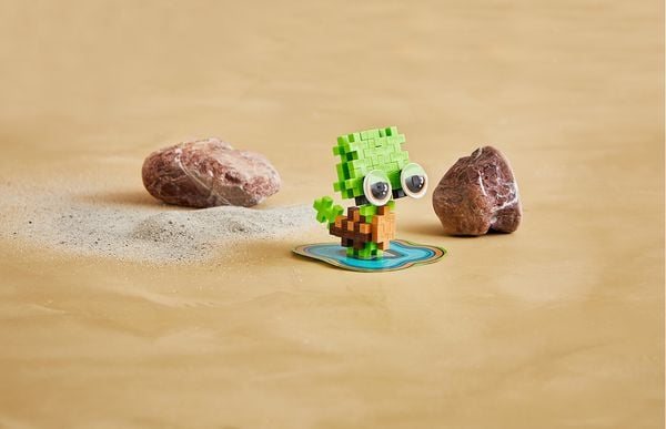 Produktbild: PLUS PLUS - 31 Kreativ Bausteine M&uuml;de Schildkr&ouml;te (MQ3)