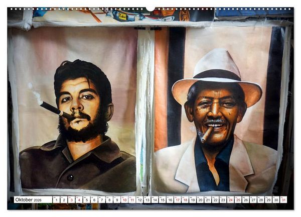 Produktbild: Echte Havannas - Zigarren "Made in Cuba" (hochwertiger Premium Wandkalender 2026 DIN A2 quer), Kunstdruck in Hochglanz