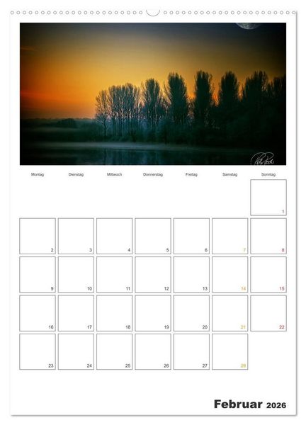 Produktbild: Terminplaner - Zwischenwelten, Zeiten zwischen Tag und Nacht (Wandkalender 2026 DIN A2 hoch), CALVENDO Monatskalender