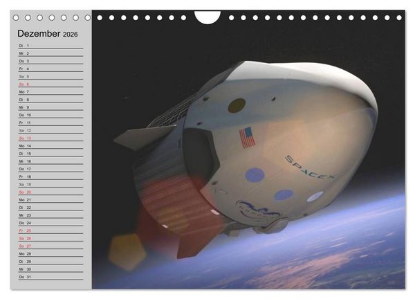 Produktbild: Space Shuttle. Impressionen aus der Raumfahrt (Wandkalender 2026 DIN A4 quer), CALVENDO Monatskalender