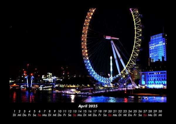 Produktbild: Londons sch&ouml;nste Seiten 2025 Fotokalender DIN A3