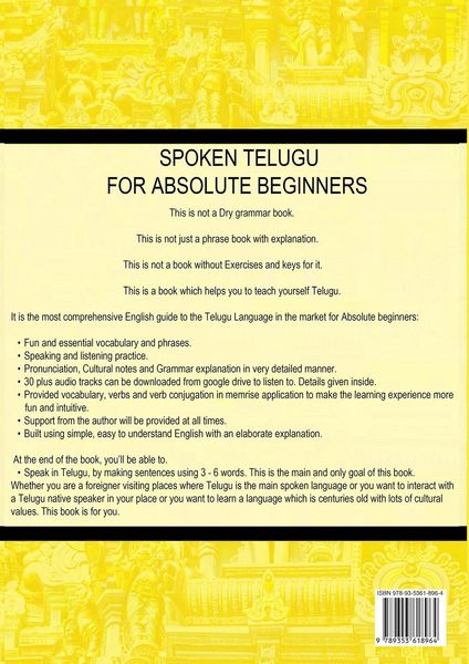 Produktbild: Spoken Telugu for Absolute Beginners