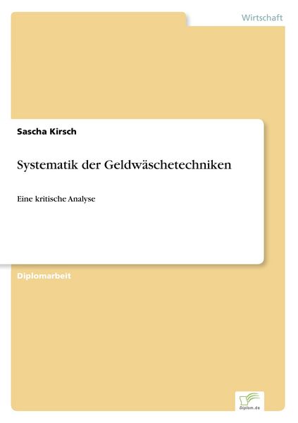 Produktbild: Systematik der Geldw&auml;schetechniken