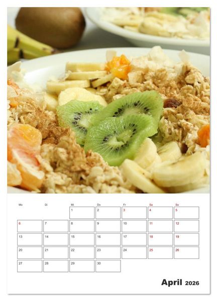 Produktbild: S&uuml;&szlig;e Haferflocken mit Obst (Wandkalender 2026 DIN A4 hoch), CALVENDO Monatskalender