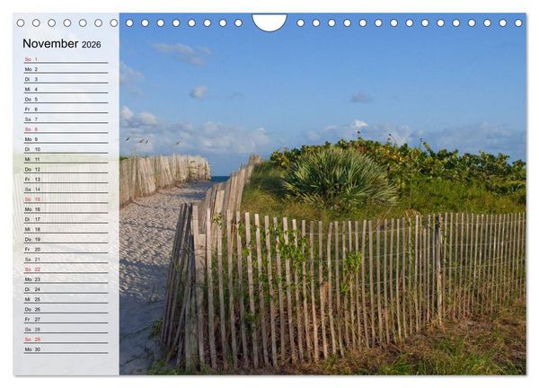 Produktbild: FLORIDA Idyllischer Sonnenscheinstaat (Wandkalender 2026 DIN A4 quer), CALVENDO Monatskalender