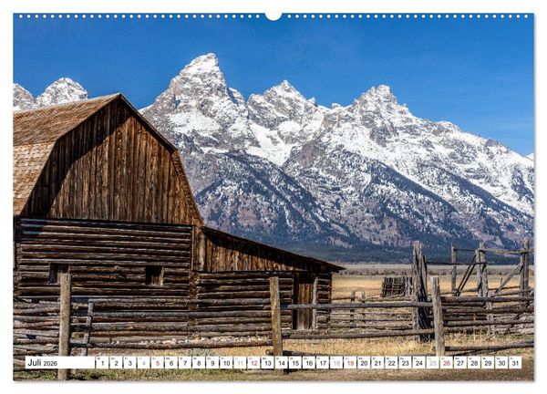 Produktbild: Grand Teton National Park (Wandkalender 2026 DIN A2 quer), CALVENDO Monatskalender