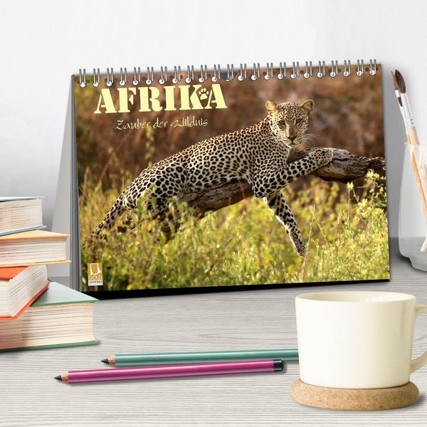 Produktbild: Afrika - Zauber der Wildnis (Tischkalender 2026 DIN A5 quer), CALVENDO Monatskalender