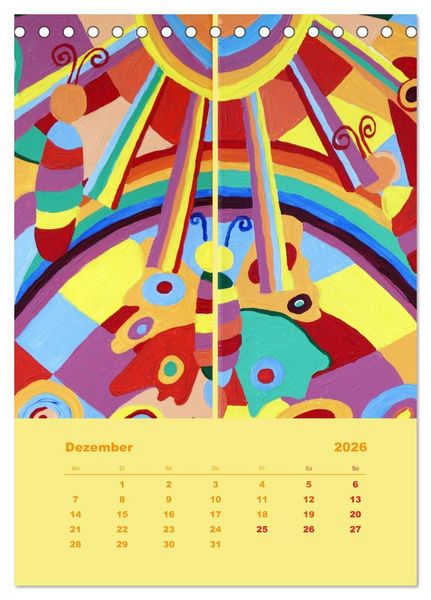 Produktbild: Licht ist bunt - Malerei in Acryl und Aqua &Ouml;l (Tischkalender 2026 DIN A5 hoch), CALVENDO Monatskalender