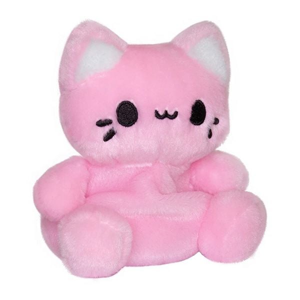 Produktbild: Aurora 44535 - Tasty Peach Strawberry Meowchi Palm Pals, rosa, Pl&uuml;schtier, ca.13 cm
