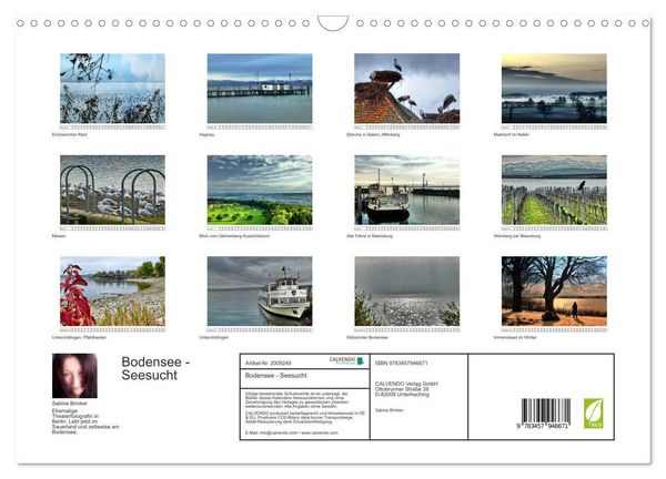 Produktbild: Bodensee - Seesucht (Wandkalender 2026 DIN A3 quer), CALVENDO Monatskalender