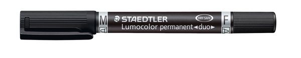 Produktbild: Zweispitzmarker Lumocolor perm schw