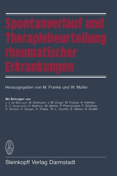Produktbild: Spontanverlauf und Therapiebeurteilung rheumatischer Erkrankungen