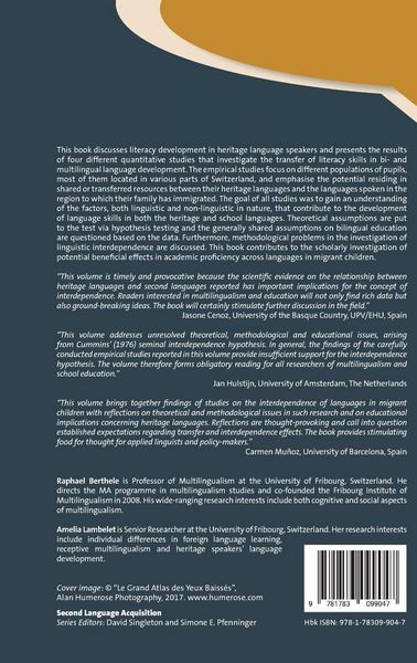 Produktbild: Heritage and School Language Literacy Development in Migrant Children