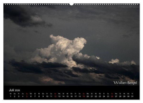Produktbild: Wolken-Kunstwerke (Wandkalender 2026 DIN A2 quer), CALVENDO Monatskalender