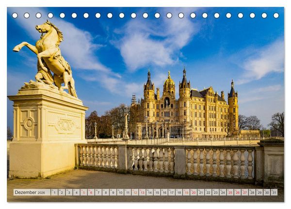 Produktbild: Wundersch&ouml;nes Schwerin (Tischkalender 2026 DIN A5 quer), CALVENDO Monatskalender
