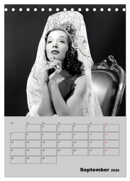 Produktbild: Diven der Stummfilm-&Auml;ra (Tischkalender 2026 DIN A5 hoch), CALVENDO Monatskalender