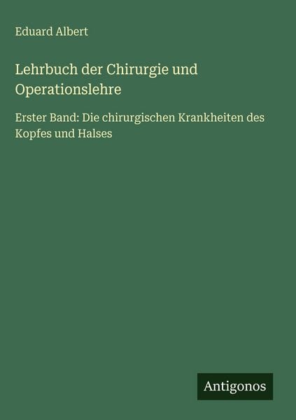 Produktbild: Lehrbuch der Chirurgie und Operationslehre