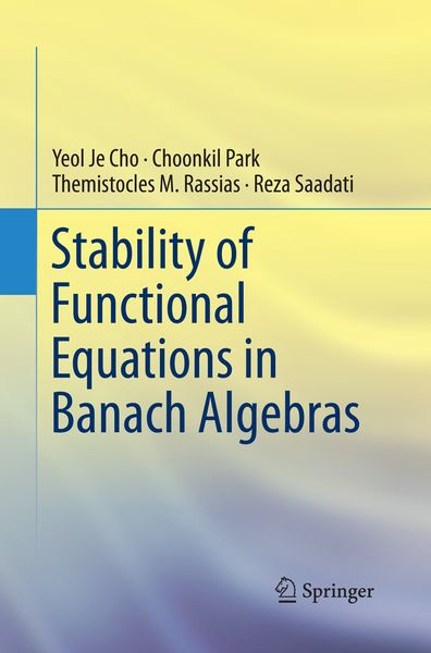 Produktbild: Stability of Functional Equations in Banach Algebras