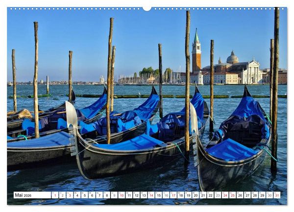 Produktbild: Venedig - Die traumhaft sch&ouml;ne Lagunenstadt (hochwertiger Premium Wandkalender 2026 DIN A2 quer), Kunstdruck in Hochglanz