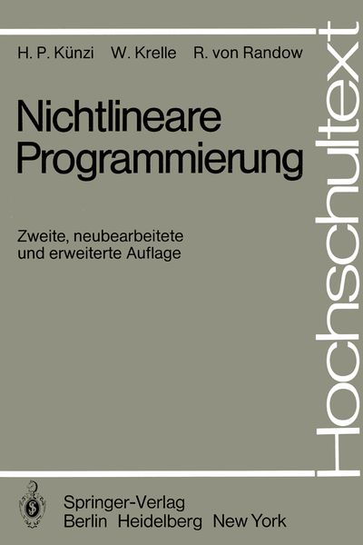 Produktbild: Nichtlineare Programmierung