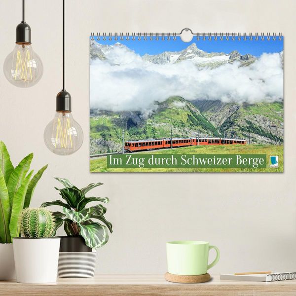 Produktbild: Im Zug durch Schweizer Berge (Wandkalender 2026 DIN A4 quer), CALVENDO Monatskalender