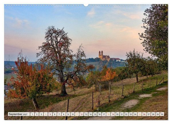 Produktbild: Ellwangen - Jagst im Ostalbkreis (hochwertiger Premium Wandkalender 2027 DIN A2 quer), Kunstdruck in Hochglanz