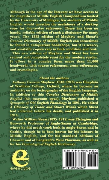 Produktbild: A Concise Dictionary of Middle English