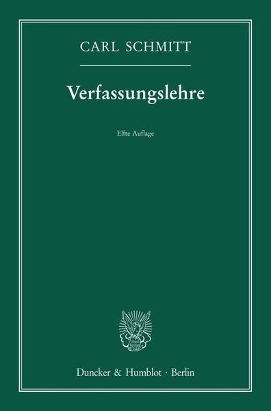 Produktbild: Verfassungslehre.