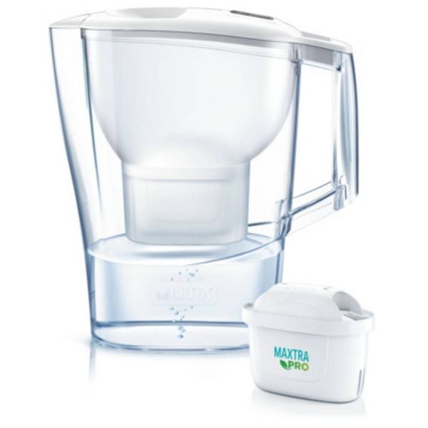 Produktbild: Brita Aluna 124595 Wassersparfilter-Set 2.5l Wei&szlig;