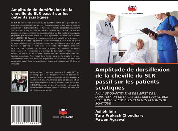 Produktbild: Amplitude de dorsiflexion de la cheville du SLR passif sur les patients sciatiques