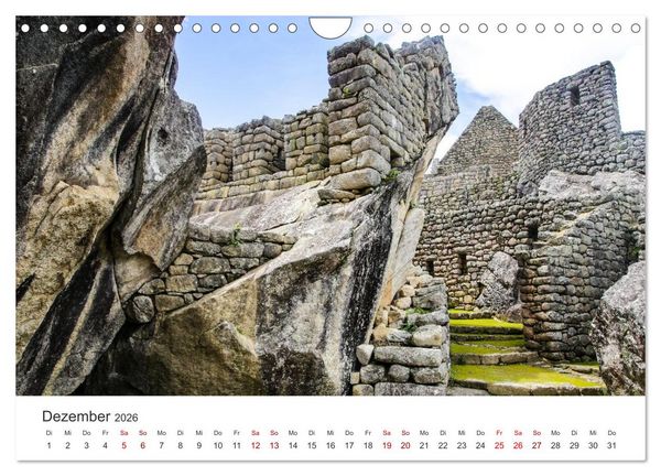 Produktbild: Macchu Picchu (Wandkalender 2026 DIN A4 quer), CALVENDO Monatskalender