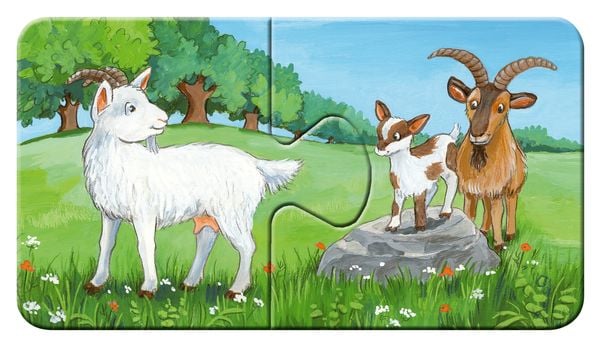 Produktbild: Puzzle Ravensburger Tierfamilien auf dem Bauernhof 9 X 2 Teile