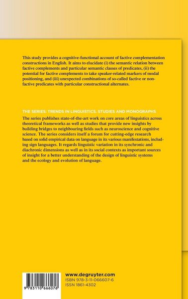 Produktbild: The Factive-Reported Distinction in English