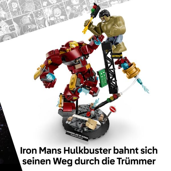 Produktbild: LEGO 76343 Marvel Duell der Giganten: Hulkbuster vs. Hulk, Geschenk