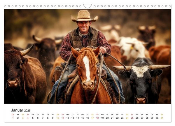 Produktbild: Westernwelt (Wandkalender 2026 DIN A3 quer), CALVENDO Monatskalender